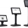 mit dem farbigen Kundendisplay informieren Sie Ihre Kunden zielgerichtet am Point of Sale. Mit dem dreiteiligen Fuß können Sie die Höhe des Displays variabel einstellen