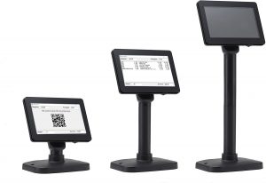 farbiges 7″ Kundendisplay mit Standfuß