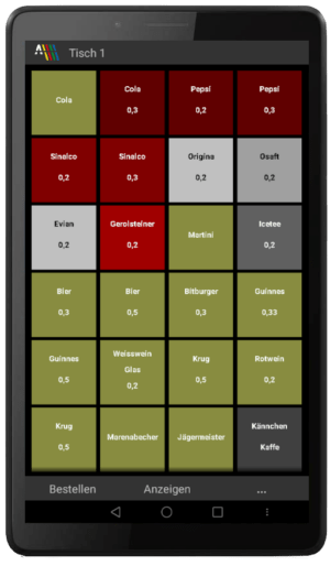 Prisma Gastrokasse Mobil mit 7 Zoll Tablet von Lenovo